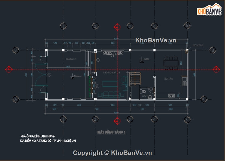 Bản vẽ nhà phố 2 tầng,mẫu nhà phố 2 tầng,thiết kế nhà phố 2 tầng,nhà 2 tầng 5.7x15.89m,kiến trúc nhà phố 2 tầng