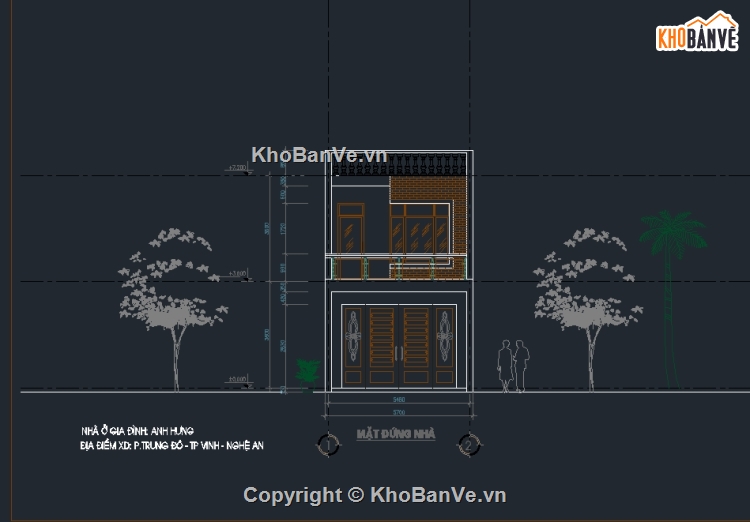 Bản vẽ nhà phố 2 tầng,mẫu nhà phố 2 tầng,thiết kế nhà phố 2 tầng,nhà 2 tầng 5.7x15.89m,kiến trúc nhà phố 2 tầng