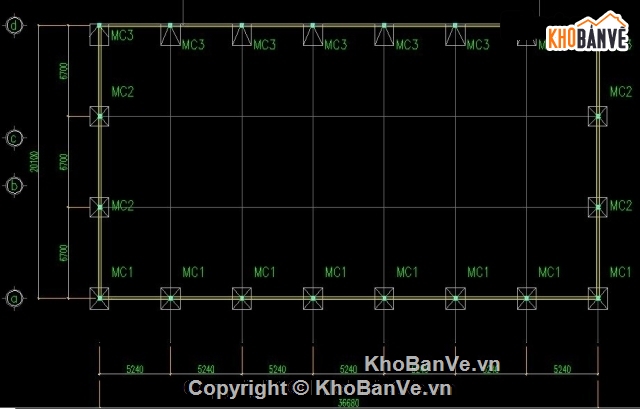 Nhà thép tiền chế,Bản vẽ kiến trúc Nhà xưởng,nhà thép tiền chế,thiết kế nhà thép tiền chế