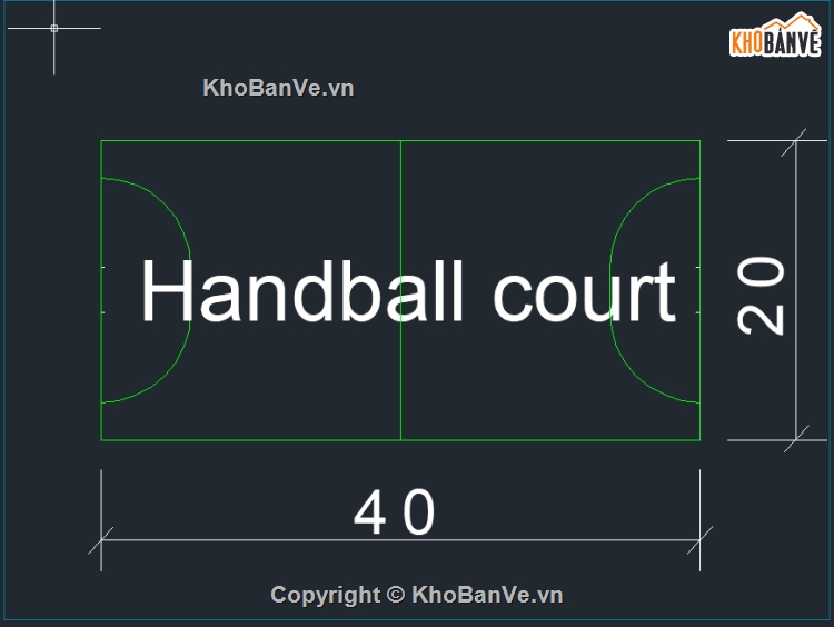 sân bóng,sân bóng ném,bản vẽ sân bóng,bản vẽ sân bóng Handball