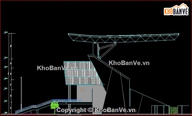 kiến trúc sân vân động 20000 chỗ,Bản vẽ kiến trúc sân vận động,sân vận động Hòa Xuân