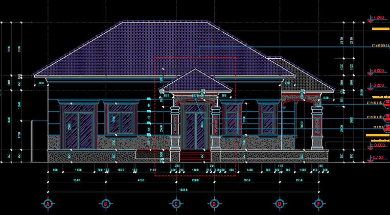 biệt thự 1 tầng,cad biệt thự 1 tầng,biệt thự mái nhật,nhà vườn 1 tầng,nhà vườn tân cổ điển,nhà mái nhật