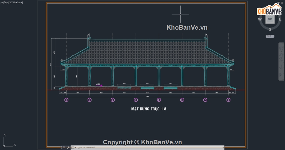 bản vẽ nhà rường,nhà rường 9.26x20.34m,file cad nhà rường,nhà rường file autocad,autocad nhà rường