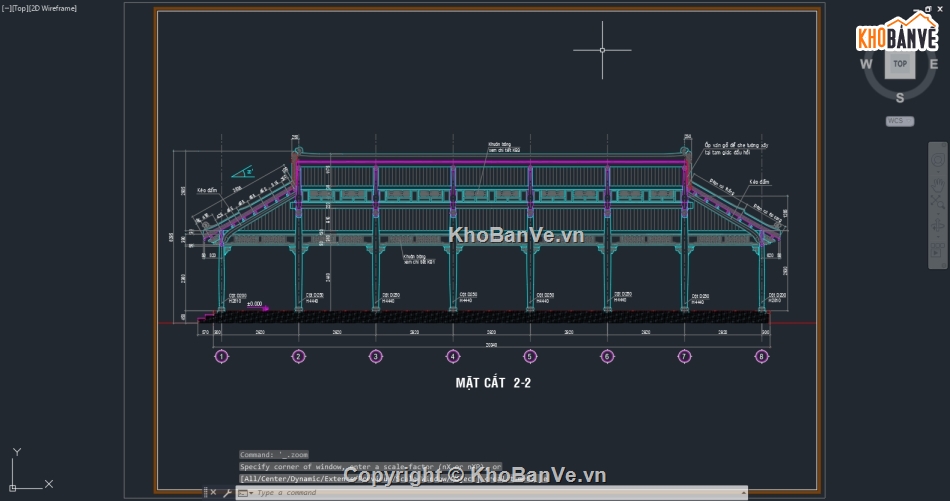 bản vẽ nhà rường,nhà rường 9.26x20.34m,file cad nhà rường,nhà rường file autocad,autocad nhà rường