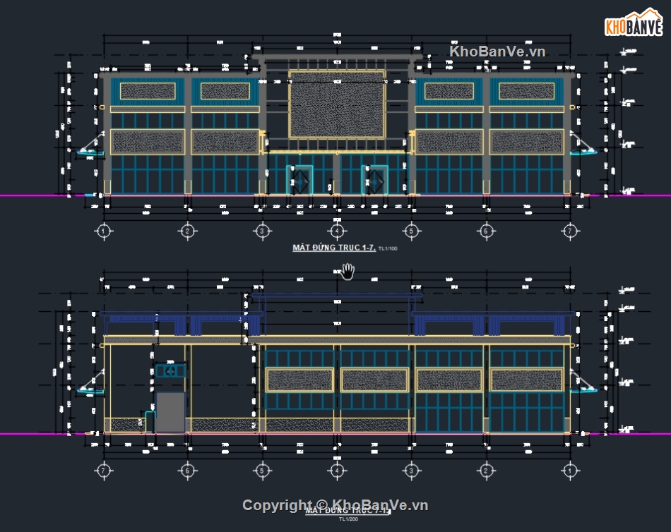 Bản vẽ cad Trung tâm thương mại,Bản vẽ cad Trung tâm,trung tâm thương mại