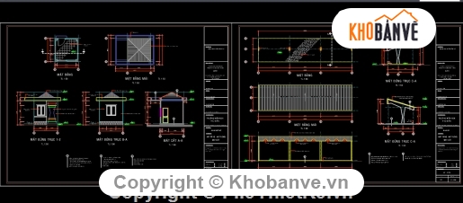 Bản vẽ,bản vẽ xây dựng,nhà bảo vệ trường học,nhà xe trường học