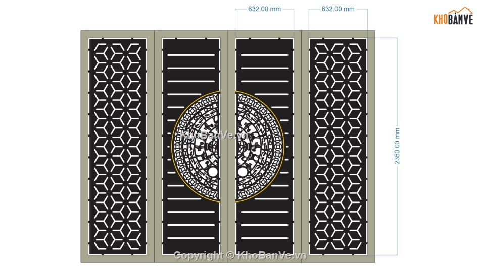 cổng 4 cánh cnc,file cnc cổng 4 cánh,mẫu cnc cổng 4 cánh