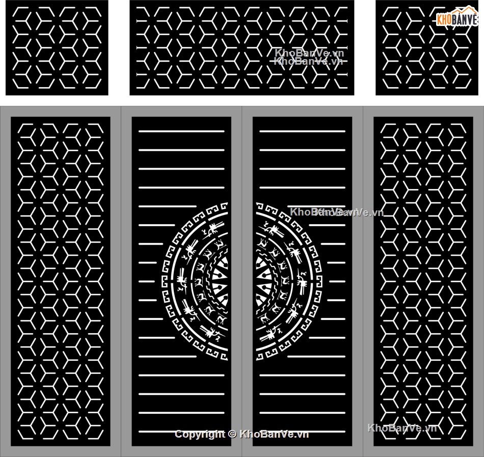 cổng 4 cánh cnc,cổng trống đồng cnc,File cổng 4 cánh,cửa cổng cnc