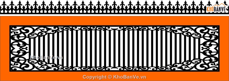 hàng rào,thiết kế hàng rào,cad hàng rào
