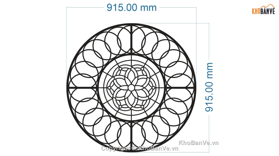 mái kính,hoa văn tròn mái kính,file cnc hoa văn tròn mái kính