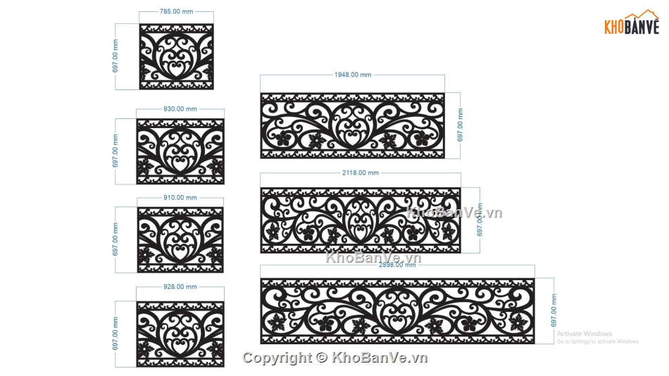 lan can cnc,lan can đẹp,File lan can cnc đẹp,File dxf lan can cnc đẹp