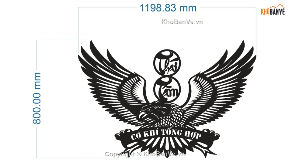 đại bàng cnc,file cnc đại bàng,mẫu đại bàng cnc