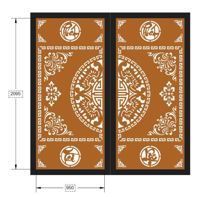 File cổng 2 cánh cnc,mẫu cổng 2 cánh,file cnc cổng 2 cánh