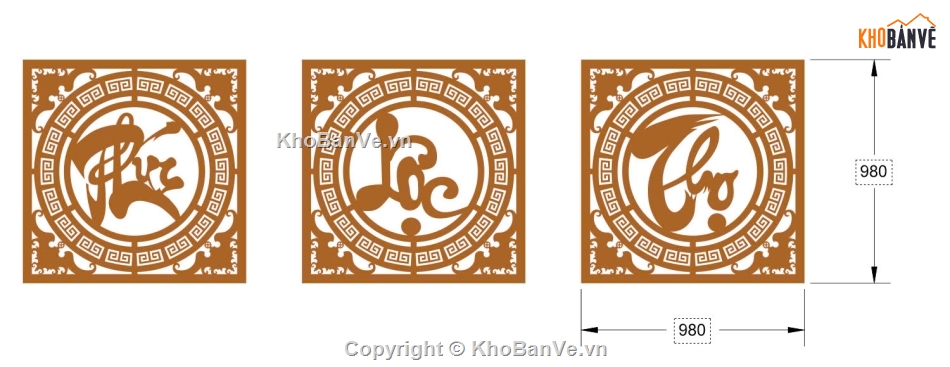 hoa văn cnc,File hoa văn,phúc lộc thọ,hoa văn