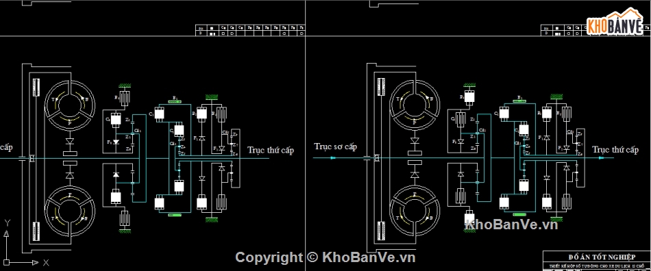 hộp số tự động,hộp số xe 12 chỗ,đồ án ô tô
