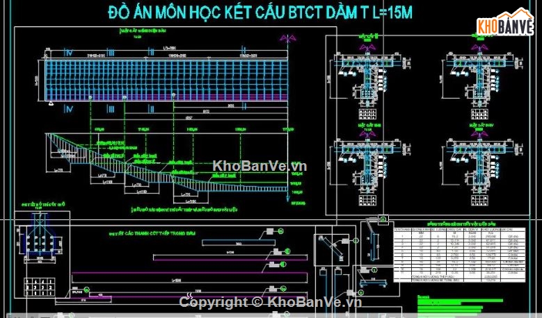 Đồ án BTCT,đồ án BTCT 1,Đồ án