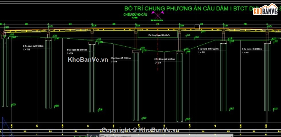Đồ án thép,Bê tông cốt thép I 33,Dầm T 33m,Dầm I 33 m căng sau