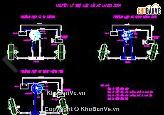 hệ thống lái,xe Lanos,bản vẽ ô tô,đồ án cơ khí