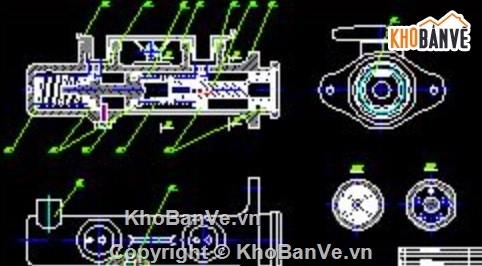 hệ thống phanh,Honda Civic,đồ án ô tô,bản vẽ kỹ thuật
