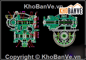 khai thác hệ thống truyền lực,truyền lực trên ô tô KAMAZ 43255,Đồ án ô tô