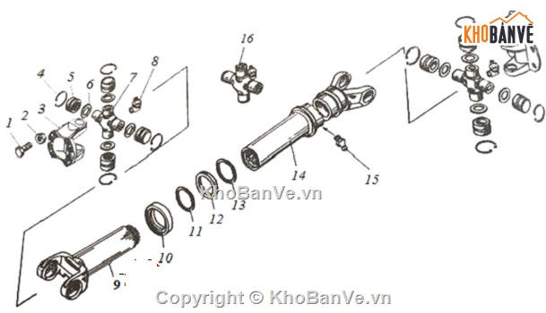 khai thác hệ thống truyền lực,truyền lực trên ô tô KAMAZ 43255,Đồ án ô tô