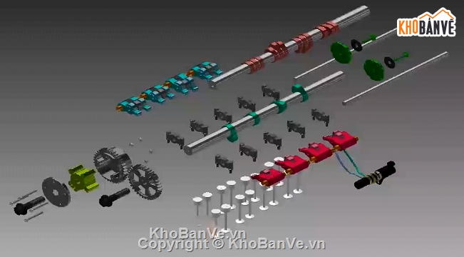 đồ án xe ô tô,bản vẽ đồ án xe,hệ thống phân phối khí i-VTEC