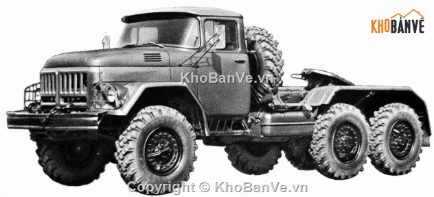 quay vòng xe,ZIL-131B,khảo sát kỹ thuật,đồ án ô tô