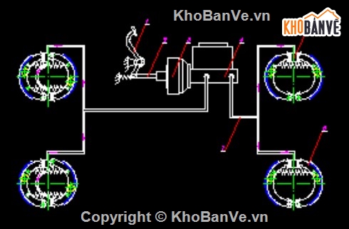 Đồ án phanh,hệ thống phanh thủy lực,trợ lực chân không