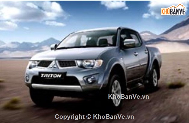 khai thác hệ thống lái,bản vẽ đồ án ô tô,Mitsubishi Triton GLS-MT