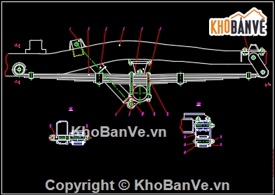 đồ án tốt nghiệp,khai thác hệ thống treo ô tô,bản vẽ đồ án xe ô tô