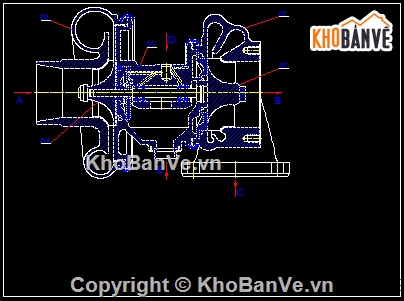 đồ án ô tô,bản vẽ máy nén,máy nén piston