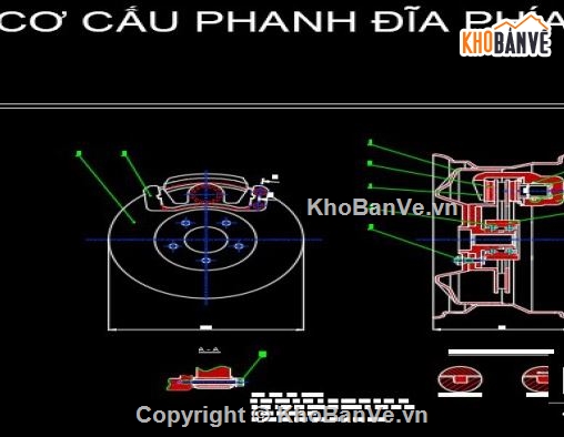 thiết kế xe,Đồ án phanh,hệ thống phanh xe,Đồ án