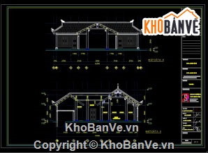 bản vẽ chùa,chùa,cad chùa