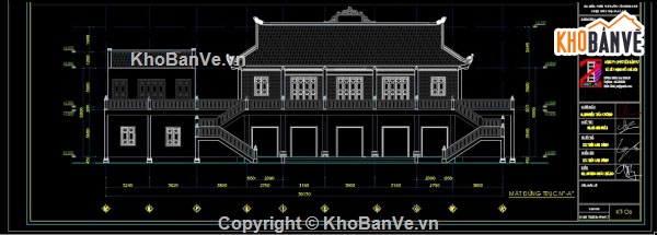 bản vẽ chùa,chùa,cad chùa