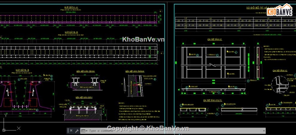 bản vẽ bệ đúc dầm,bản vẽ cầu dầm,chi tiết cầu dầm,file cad cầu dầm