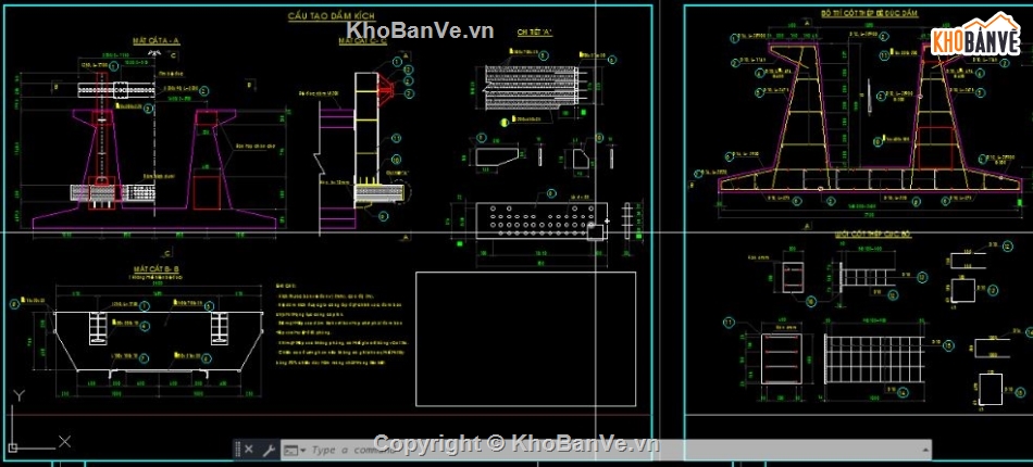bản vẽ bệ đúc dầm,bản vẽ cầu dầm,chi tiết cầu dầm,file cad cầu dầm