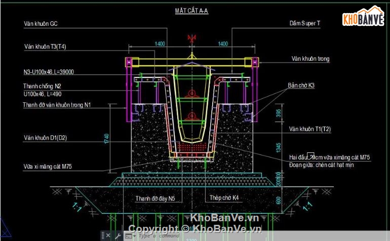 bản vẽ super T,bản vẽ bệ đúc,bản vẽ dầm bản