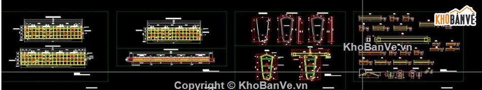 bản vẽ super T,bản vẽ bệ đúc,bản vẽ dầm bản