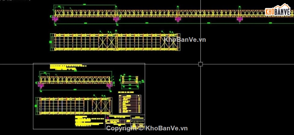 bản vẽ cầu,cầu bailey,bản vẽ cầu tạm