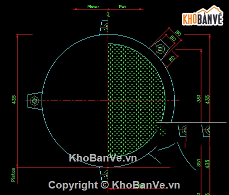 gối chậu,bản vẽ gối chậu,bản vẽ cad gối chậu