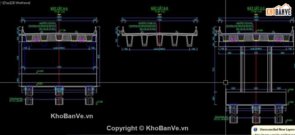 bản vẽ cầu,bản vẽ cầu dầm,bản vẽ cầu dầm Super T