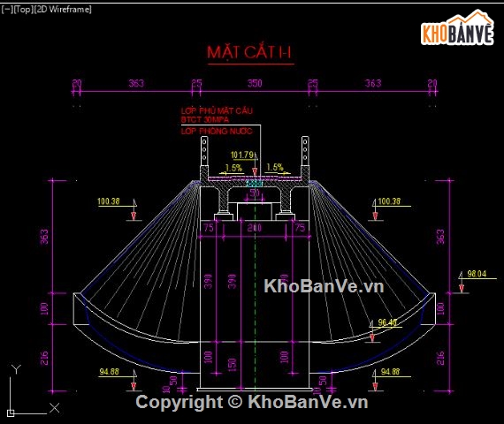 Bản vẽ dầm T,bptc dầm,thiết kế dầm