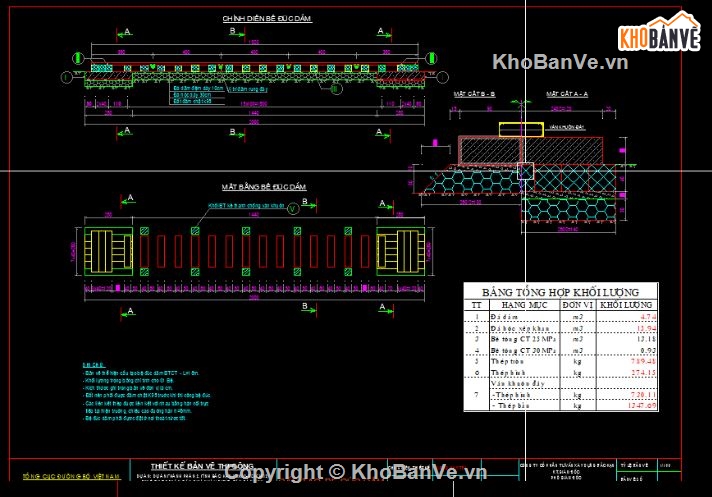 Bản vẽ dầm T,bptc dầm,thiết kế dầm