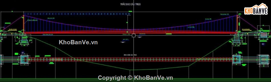 bản vẽ cầu,bản vẽ cầu treo,cầu dân sinh