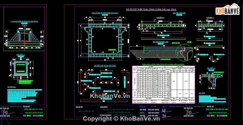 bản vẽ cống bản,file cống hộp,bản vẽ cống hộp