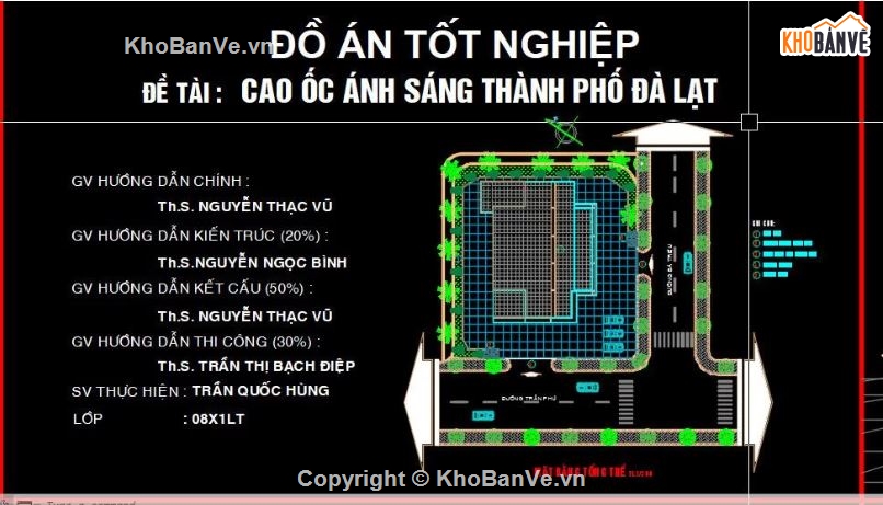 văn phòng,10 tầng,Đồ án cao ốc văn phòng 10 tầng
