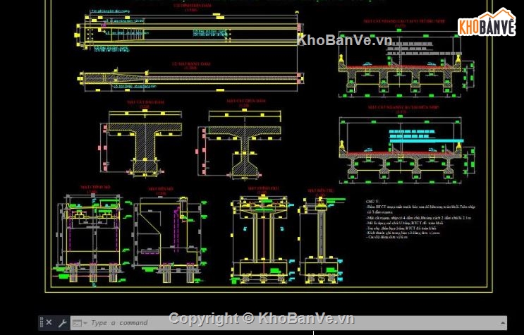 bản vẽ kết cấu,bản vẽ cầu,kết cấu dầm,kết cấu cầu dầm