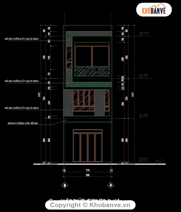 nhà phố 3 tầng 4x18m,kiến trúc nhà phố 3 tầng,bản vẽ nhà phố 3 tầng,thiết kế nhà phố 3 tầng,mẫu nhà phố 3 tầng