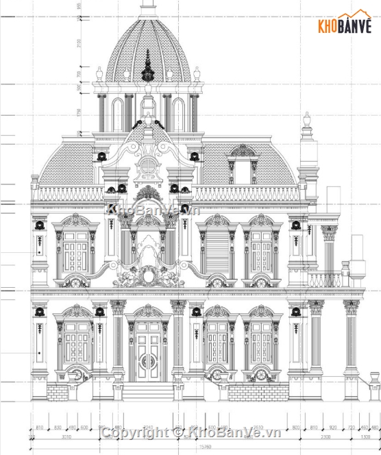 biệt thự 3 tầng,cad biệt thự 3 tầng,biệt thự 3 tầng file cad
