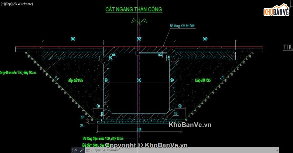 bản vẽ cống,bản vẽ cống bản,file cad cống hộp
